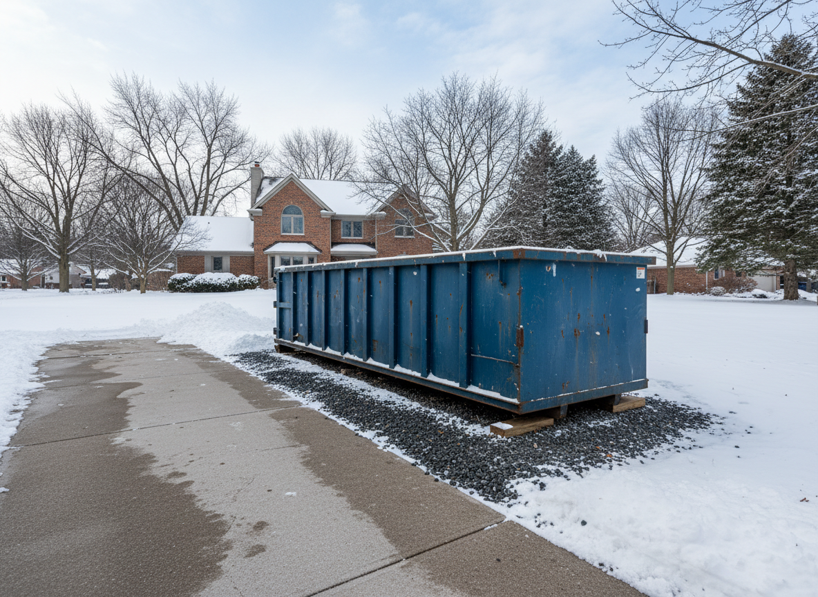 Winter Dumpster Placement Tips for Northbrook Properties