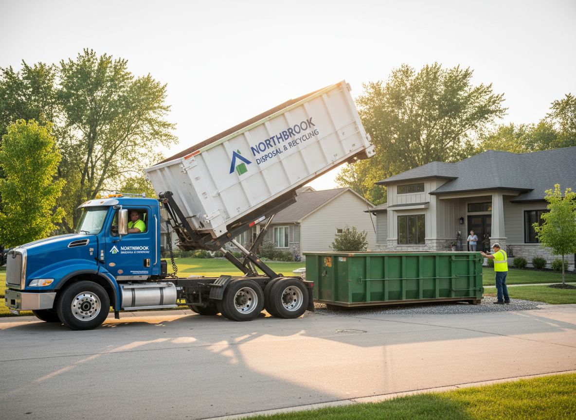Dumpster Rental work by Bryce Dumpster Rental Northbrook in Northbrook, IL